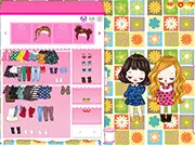 Holiday Travel Dress-Up online game featuring a female character ready for vacation in a lovely floral dress.