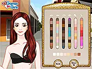 Bling Leggings Styling online game featuring Nelly in a fashionable outfit combining leggings with sequin details and chic accessories.