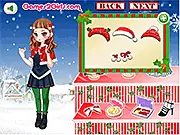 Amazing Girls free online winter fashion dress up and makeup game screenshot PlayArcadeHub