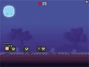 The Chest free online game screenshot showing a peasant jumping on a large, ancient wooden chest to collect coins