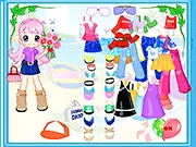 Play Girl on Wonderland free online, chibi manga style dress up game, pastel fashion for Alice