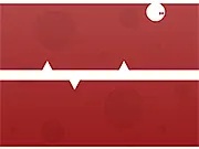 Play Gravity White Ball free online game controlling gravity to avoid spikes on dangerous roads on PlayArcadeHub