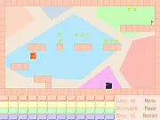 Brick Square Head free online platformer game with time manipulation on PlayArcadeHub