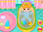 A happy Fairy Princess in labor, receiving care from a helpful assistant, in the simulation game Fairy Princess Newborn Care.