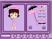 Silly Dress Up Game free online, cute young lady receiving an outfit makeover, simple dress-up game