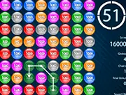 Globez game screenshot - Connecting colored spheres to score points - Play free online puzzle game