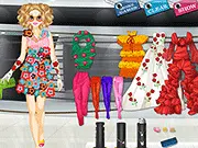 Woman model dressed in elegant Spanish fashion style outfit with accessories in a free dress up game