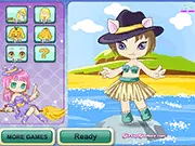 Fairy Tale Dress-Up free online game screenshot, princess styling with gowns and tiaras on PlayArcadeHub