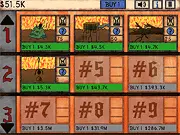 Outsourced Hell online game screenshot showing a business management interface with funny demonic and sinner characters
