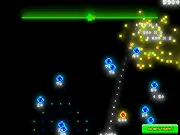 Screenshot of the Ultra Super Reflexion free online game showing a cannon aiming at a column of multicolored balls on PlayArcadeHub