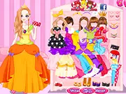 Glossy Princess dress up free online game royal feast fashion