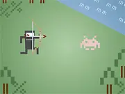 Retro Program Graphics free online RPG game, isometric 3D view with 8-bit characters in battle