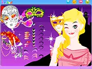 Free Venice Carnival Makeup online game, choosing an elegant mask and dramatic makeup for the grand ball, play on PlayArcadeHub.