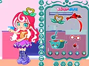 Spaghetti Sue Dress Up game screen, girl with red ribbon styling a traditional Italian-inspired outfit, play free fashion game online