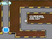 Screenshot of the Challenge Roll X strategy game, showing a small ball navigating a complex, difficult obstacle course made of blocks and platforms.
