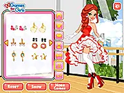 Screenshot of the Editor's Pick: Dance Fashion game showing a girl in a stylish dance outfit ready for competition