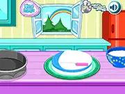 Play Cooking Rainbow Birthday Cake free online game, bake and decorate a multi-layered rainbow birthday cake.