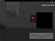 A Weekend At Tweety's free online horror survival game screenshot, monitoring cameras against monsters, FNAF-style gameplay on PlayArcadeHub