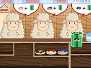 Play Sheep Gift Shop free online management game, serve customers, quick thinking business simulator