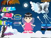 Play Little Angel Dressup free online game, style Baby Britney with wings, halos, and adorable clothes.