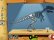 Arkeologist Dino Puzzle game online, kids digging for dinosaur bones, assembling dino skeleton puzzle