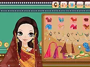 Exotic Beauty Makeup free online game, girl in international fashion, Sari and Sombrero accessories, global dress up game, PlayArcadeHub