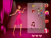 A stylish outfit and makeover from the Stage Date Dressup game, featuring a woman ready for a big date under the spotlight. Play free fashion game online.