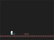 Screenshot of Spectral Sprinter endless runner game showing the player character running fast across a minimalist, obstacle-filled track.
