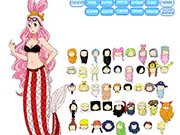 One Piece Girls Dress Up 2 featuring Nami and Nico Robin in colorful, cute, customizable anime outfits and accessories