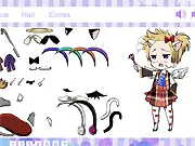 Screenshot of the character creator game 'Create Your Own APH Character 2.0' showing a user designing a stylized historical personification character