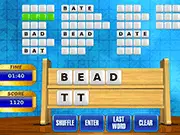 Screenshot of Word Chaos game, a word puzzle game showing a set of scrambled English letters waiting to be formed into words.
