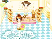 Roi Bakery design game, playing free online shop decoration and interior design on PlayArcadeHub