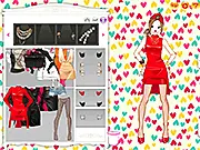Screenshot of K-Pop Dance Clothes dress-up game showing a stylish female avatar with Korean fashion-inspired clothes and accessories.
