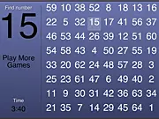 Play Find Numbers free online game, a hidden object puzzle for focus and concentration