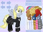 Screenshot of Derpy Dress Up free online My Little Pony character creation game