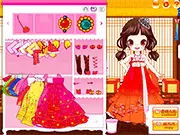 Play Cute Korean Costumes free online, Korean dress-up game, traditional Hanbok, K-Fashion styling game