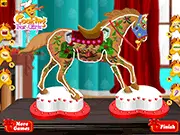 Play Pony Gingerbread Decoration free online. Decoration game with pony-shaped cookies, icing, and candies. Best free creative game.