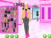Screenshot of the Florals & Lace Dressup game, showing a female character dressed in a stylish outfit that combines floral patterns and lace fabric.