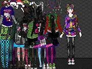 Screenshot of New Generation Dressup showing a female character dressed in modern, trendy teen fashion and street style clothing.