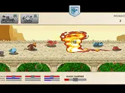Dragon Fortress free online village building and strategy game screenshot showing a rebuilt fortress defending against an Ancient Dragon attack on PlayArcadeHub.Net