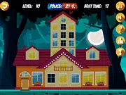 Window Shooter game screenshot, aiming to break lighted windows on a building before the police arrive, arcade game