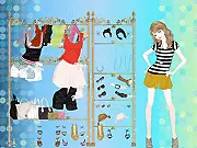 Play Light Summer Style Dressup free online game, choose a light dress and comfortable short hairstyle for summer