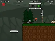 Play Super Pixel Knight free online, side-scrolling arcade platformer game, pixel art knight fighting monsters and boss battles