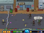 Raiders Took My Dog action game screenshot, main character and Bro fighting enemies in a desert-like environment to save a dog