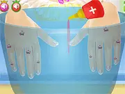 Play Baby Princess Nail Caring online free, princess manicure and dress-up fashion game on PlayArcadeHub