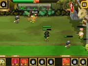 Imperial Guardians game screenshot, soldiers defending a crystal in the kingdom of Evimeria, strategy defense game online
