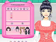 Manga Themed Party Dress Up Online free game, anime cosplay outfit selection screen