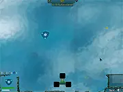 War of Cells game screenshot showing two large, evolved cells battling over smaller microscopic units