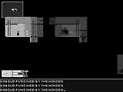 Red Rogue game screenshot, a player exploring a dark, chaotic dungeon in search of the Amulet of Yendor, free online roguelike game