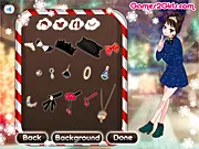 Nina and Belinda Fashion Dress Up game screen showing two young girls dressed in stylish outfits and makeup, free online fashion makeover game